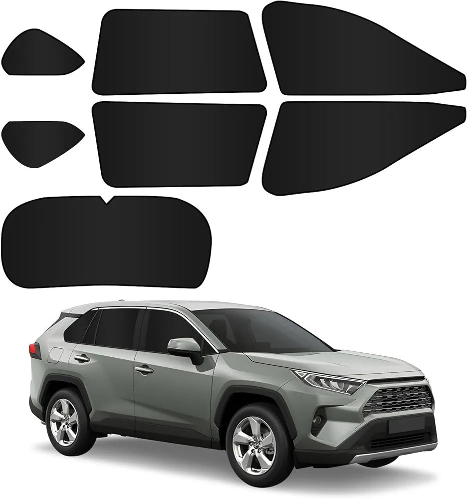 Toyota RAV4 (2019–2026) Magnetic Blackout Curtain Set Custom 7-Piece Kit Made in Japan