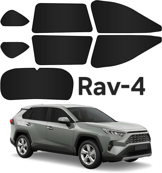 Toyota RAV4 (2019–2026) Magnetic Blackout Curtain Set Custom 7-Piece Kit Made in Japan