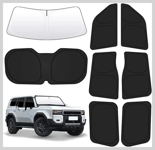 Toyota LandCruiser 250 Series Prado Sunshades - Custom Fit, Premium Japanese Quality, UV & Heat Protection