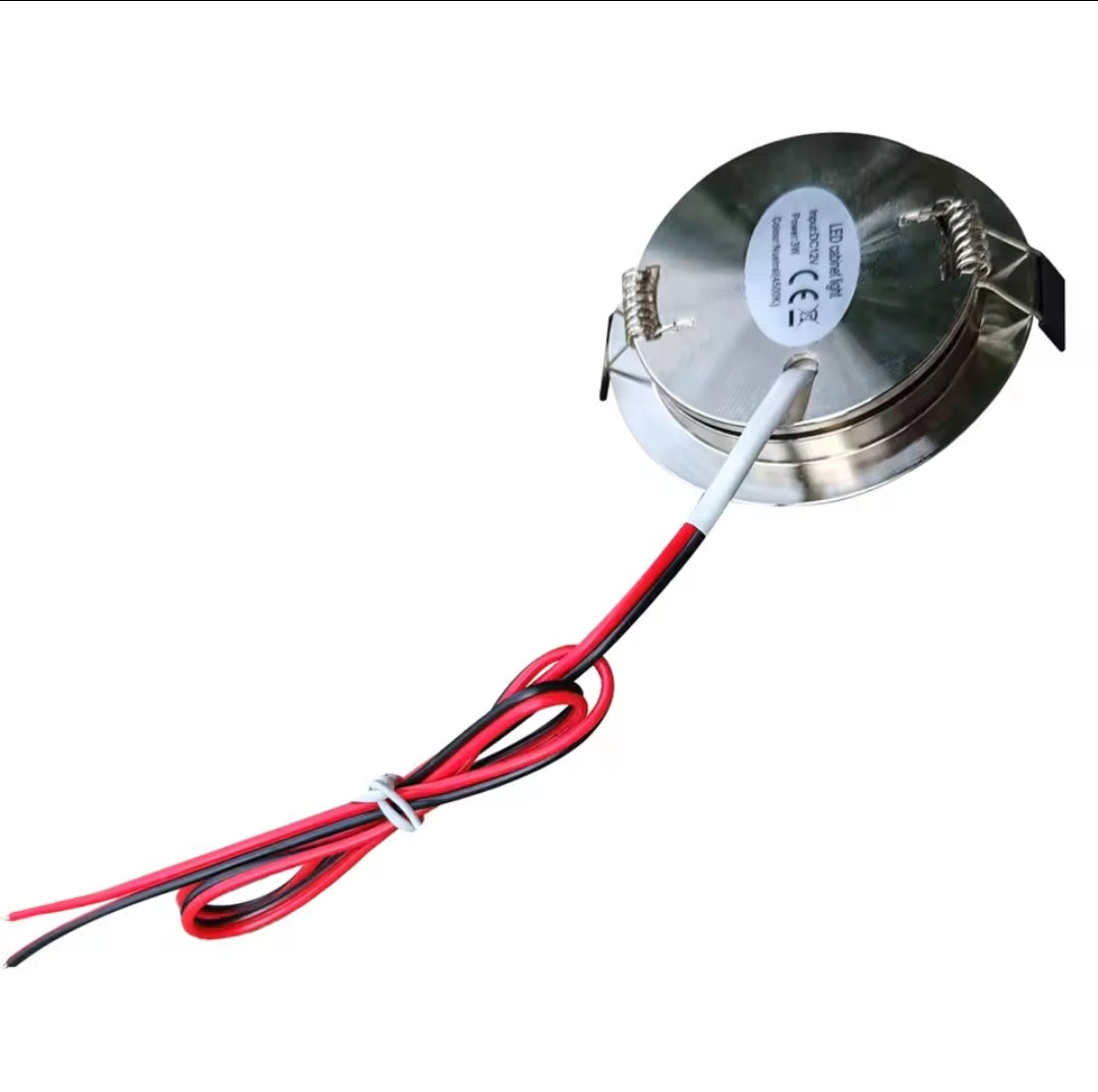 4 x white RV Recessed Ceiling Light 12V Dimmable LED Down Light 3000K Warm White