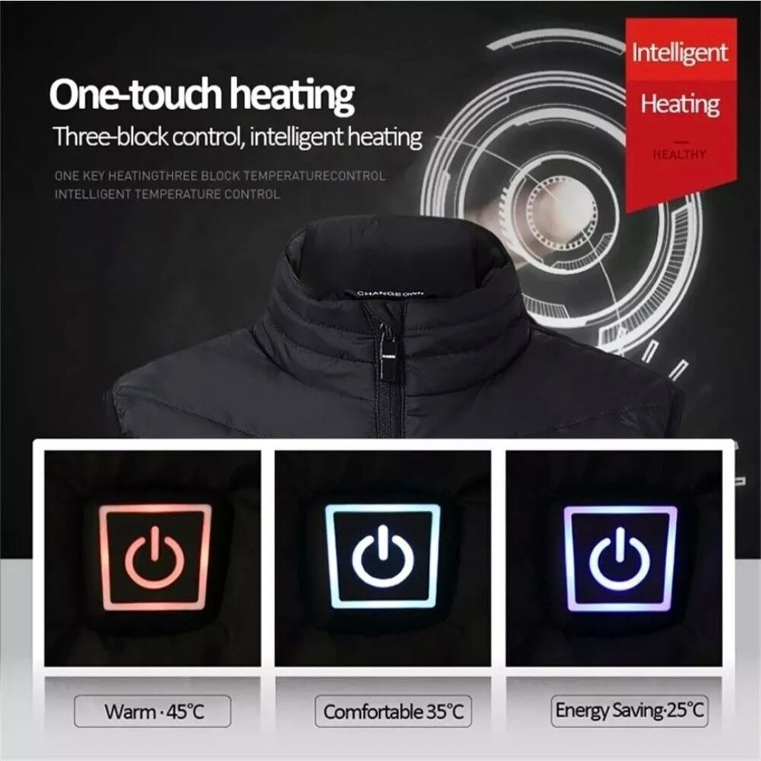 Electric Heated Vest with USB Power – Lightweight Body Warmer Jacket