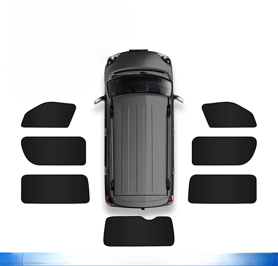 Toyota Hiace H200 LWB Magnetic Insulated Blackout Window Blinds / Curtains – Camper Van Privacy Shades