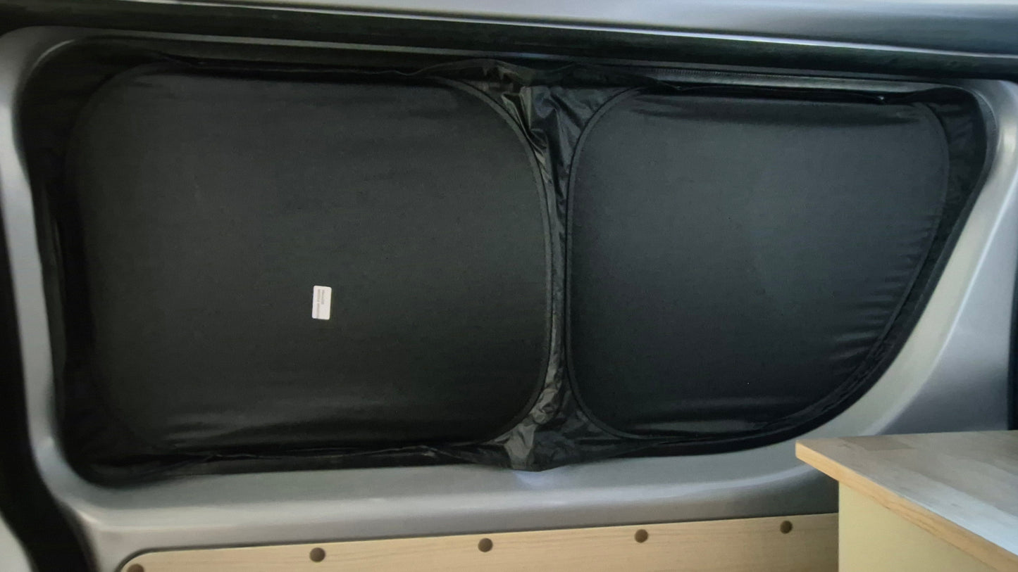Hiace 200 Series LWB, Thermal Insulated, Standard LWB Dedicated Set of 8 Curtains, Car Sunshade, Blackout Shade, All Windows, Car Window Sunshade