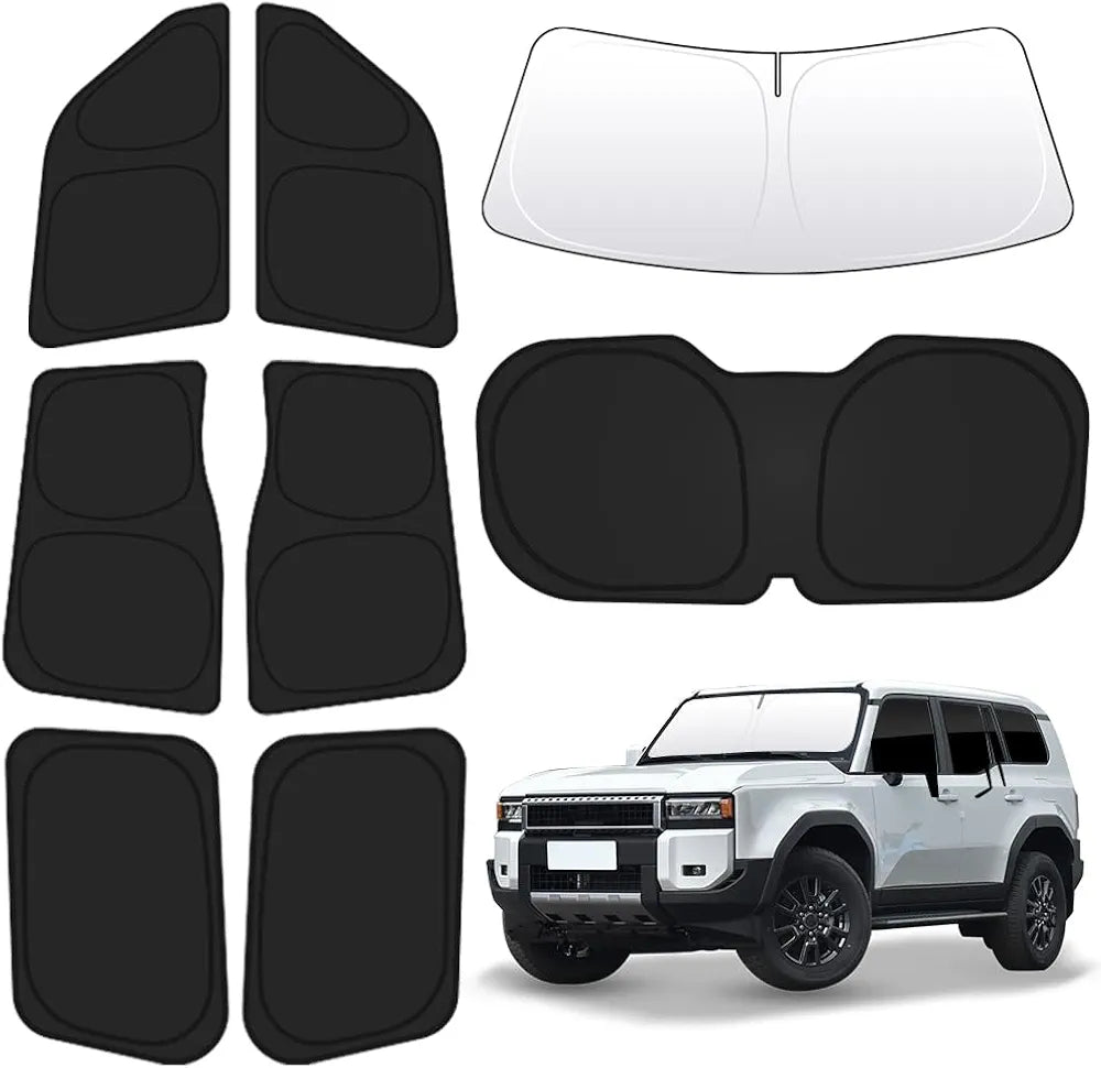 Toyota LandCruiser 250 Series Prado Sunshades - Custom Fit, Premium Japanese Quality, UV & Heat Protection