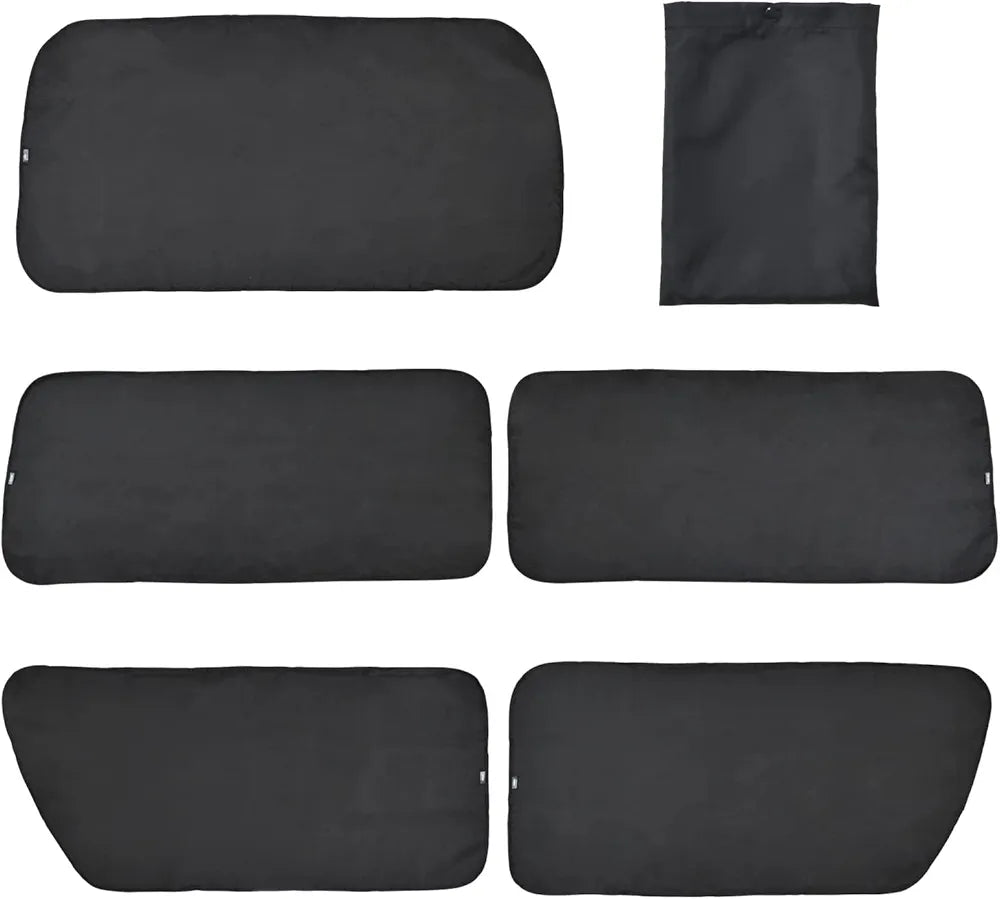 Toyota Hiace 200 Series Privacy Curtains – 5-Piece Magnetic Blackout Set (99.8% Light Blocking)