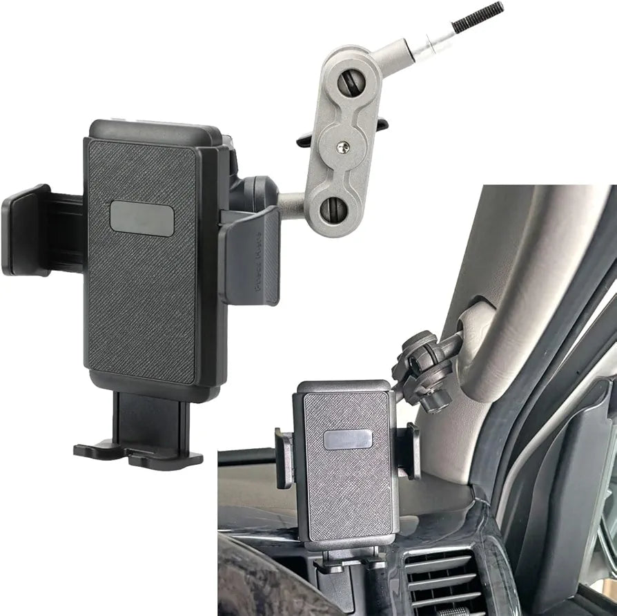 Shockproof HiAce Car Phone Holder – Secure Grip, One-Hand Operation, Unobstructed View