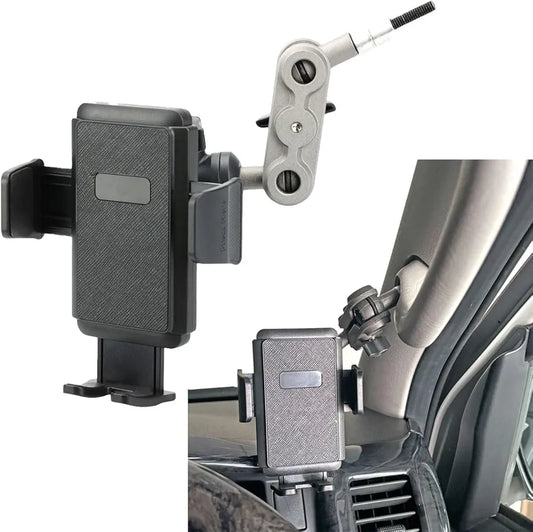Shockproof HiAce Car Phone Holder – Secure Grip, One-Hand Operation, Unobstructed View