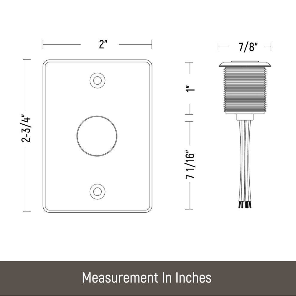 12V Dimmer Switch Push Button Full Aluminum, DC12V 6A