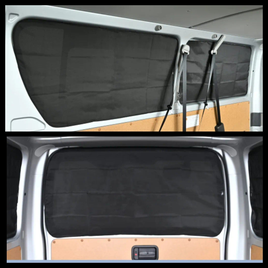 Toyota Hiace 200 Series Privacy Curtains – 5-Piece Magnetic Blackout Set (99.8% Light Blocking)