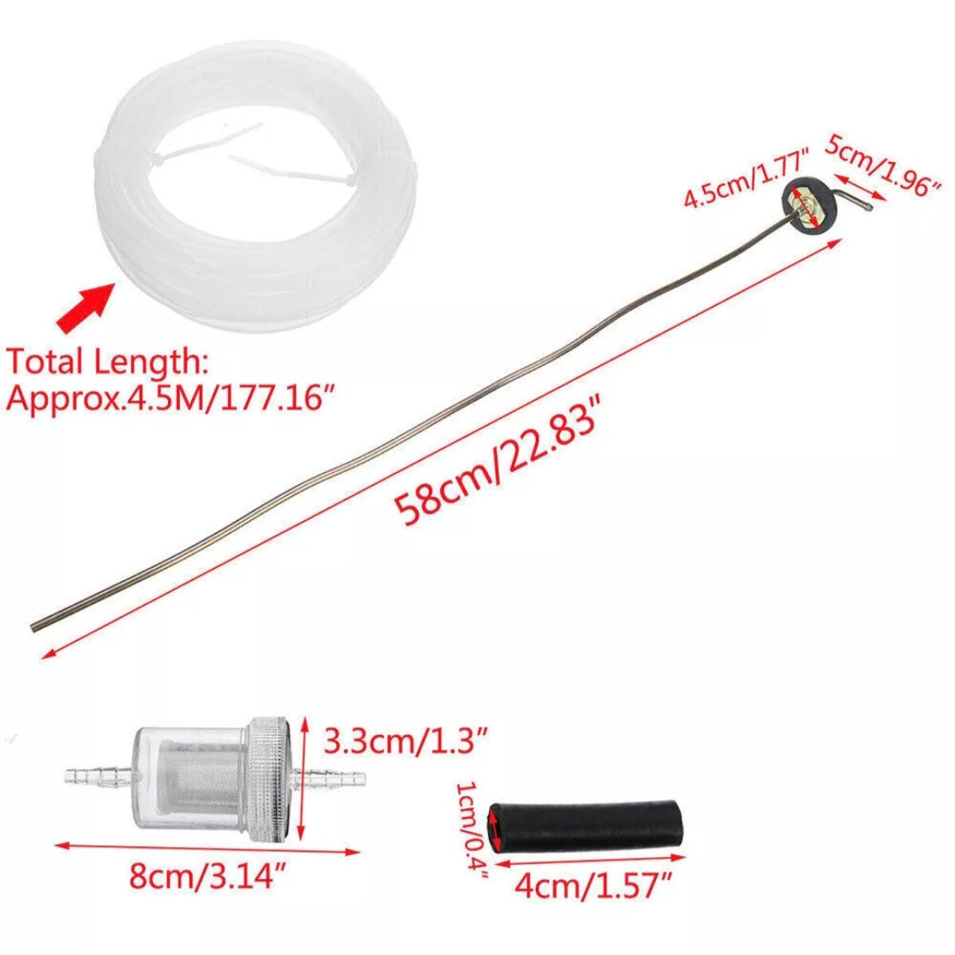 Diesel Heater Fuel Stand Pipe Kit for Webasto & Eberspacher – Universal Fit (Up to 4kW)