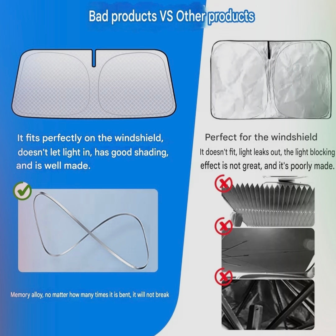 Toyota Hiace 200 Series Standard Body Sunshade 6-Layer UV  Protection Windshield Cover  Insulation & Light Shielding  Thermal