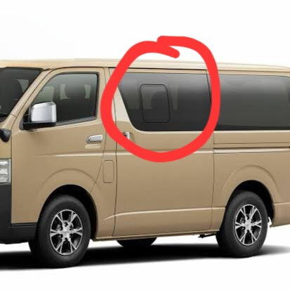 Aluminium Fly Screen for Toyota Hiace crew cab windows